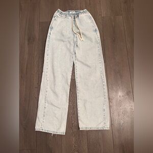 Pull&Bear Blue Denim Joggers